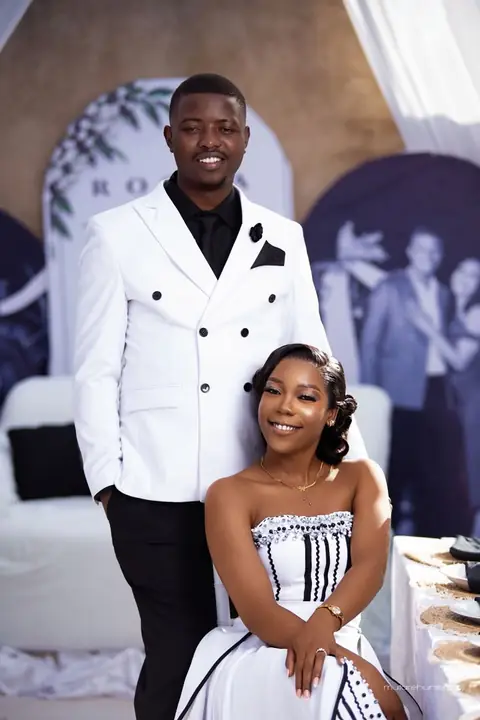 Panashe and Shantel at their roora
